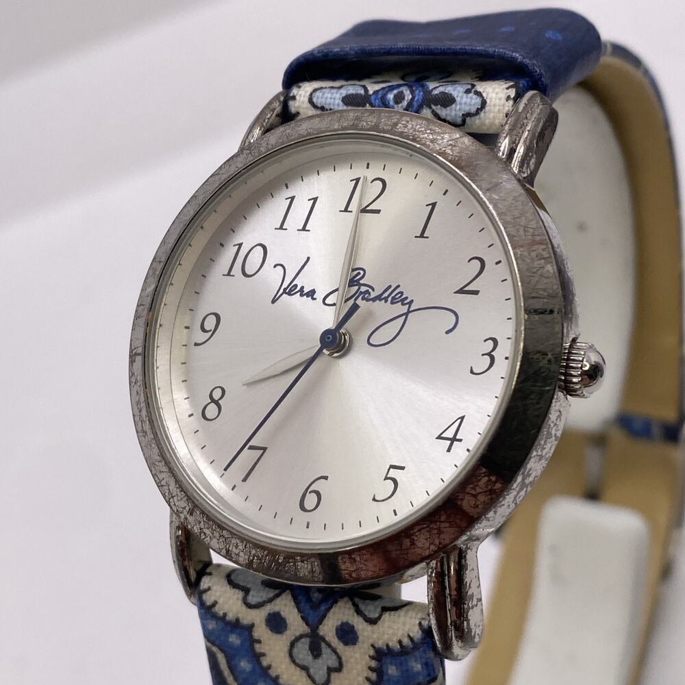 Vers Bradley Womens Blue Silver Vintage Watch New Battery